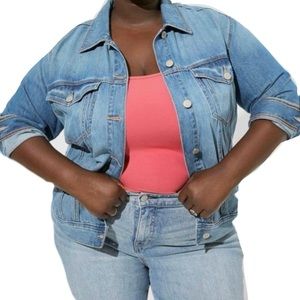 🆕🌼TORRID FEEL THE FIT ALWAYS BET ON YOURSELF Denim Jacket🌼